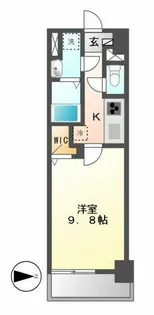 トレヴィ高岳【606号室】の間取り