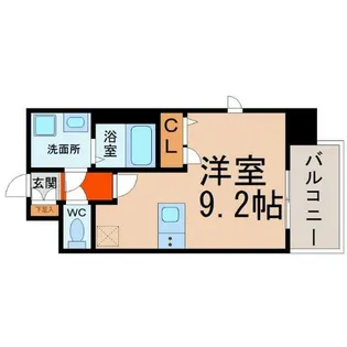 プレサンス名古屋STATIONアライブ【6階】の間取り