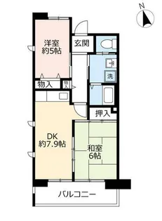 URシャレール東豊中【0040401号室】の間取り
