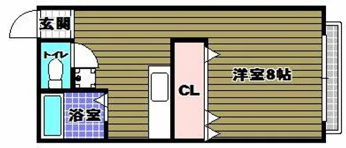 クローバーハウス【2階】の間取り