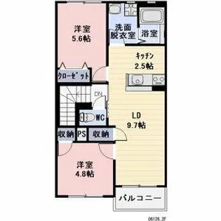 Reveur Marumo【2階】の間取り