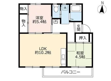 UR鶴山台【0300501号室】の間取り