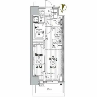 メイクスデザイン名駅南【12階】の間取り
