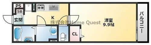 リブリ・布施【2階】の間取り