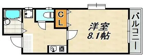 ゴールドツリー【3階】の間取り