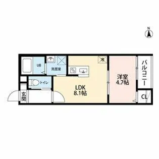 Ciel Bleu野萩(シエルブルーヤハギ)【3階】の間取り