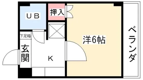 エステート大須【1B号室】の間取り