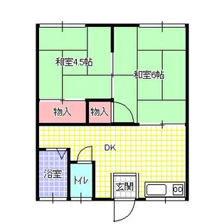 タチバナハイツA棟【202号室】の間取り