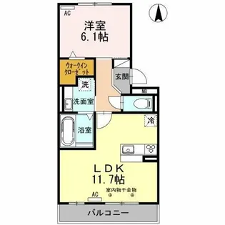 グランドール逢妻【2階】の間取り