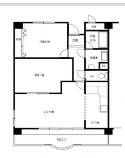 ビューテラス富貴【3階】の間取り