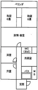 メゾン日比野【204号室】の間取り