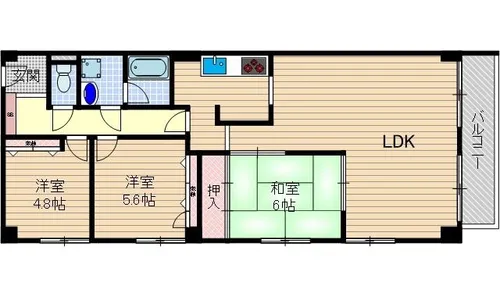 ラジュニール春日丘【105号室】の間取り