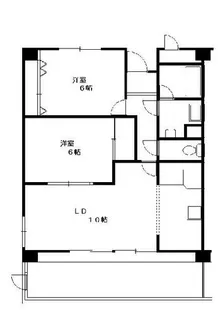ビューテラス富貴【1階】の間取り