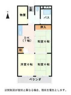 ニューコーポ太閤北館【3階】の間取り