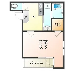 フジパレス杉本町Ⅵ番館【3階】の間取り