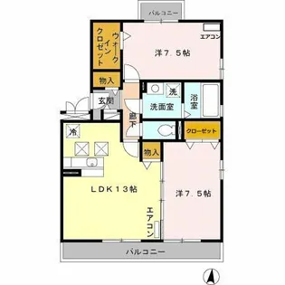 オリーブガーデン【3階】の間取り