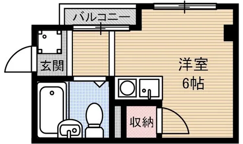 大池5番館【401号室】の間取り