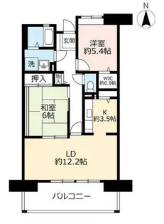UR西宮マリナパークシティ丘のある街【0080203号室】の間取り