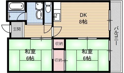 アーバンハイツ【205号室】の間取り