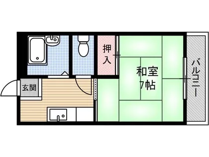 エンジェリマンション【3階】の間取り