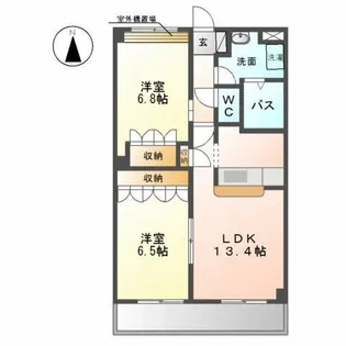 ミルトハウゼ【3階】の間取り
