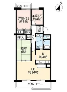 UR泉北城山台二丁【0260205号室】の間取り