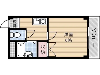 本町8番館【2階】の間取り