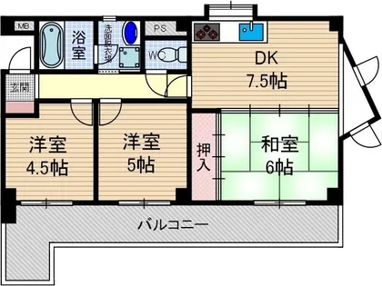 コンプリーション1【2D号室】の間取り