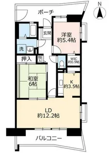 UR西宮マリナパークシティ丘のある街【0080301号室】の間取り