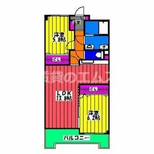 ドミール シャトー【5階】の間取り