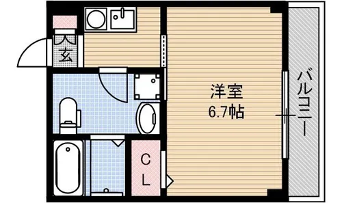 サンクラッソ茨木駅前【202号室】の間取り