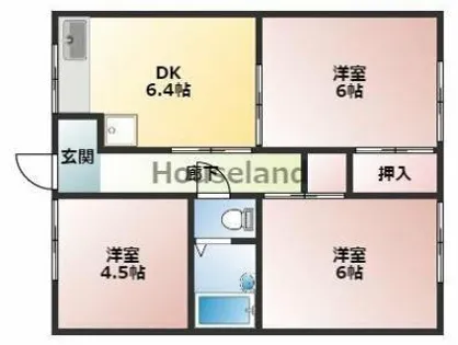 マンション若草【3階】の間取り