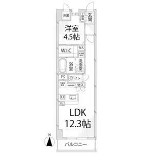 キャッスルコート土山【5階】の間取り