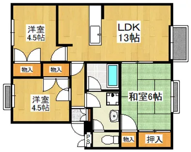 エヴァーウィンⅠ【2階】の間取り