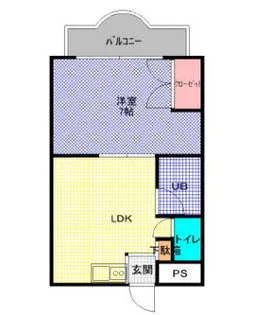 三浜マンション【2階】の間取り