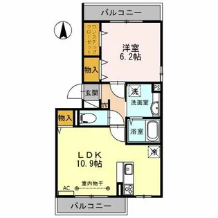 メゾン・ステラ【1階】の間取り