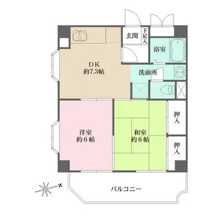 ミクロハイム【201号室】の間取り