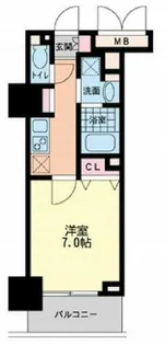 ハビテ靭センターコート【10階】の間取り