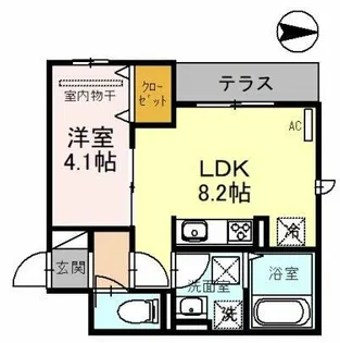 Enew金剛【1階】の間取り