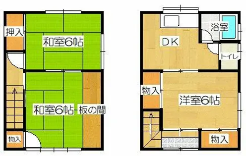 兵庫県豊岡市妙楽寺【一戸建】の間取り