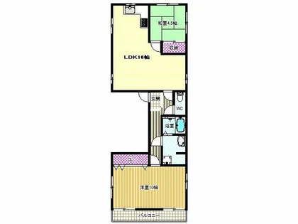 古市駅前ビル【4階】の間取り