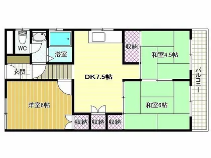 カサグレープ【2階】の間取り
