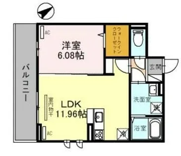 D-Place西飾磨 Abelia【2階】の間取り