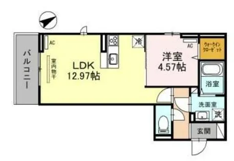 D-Place西飾磨 Abelia【2階】の間取り