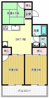 セジュール高井【2階】の間取り