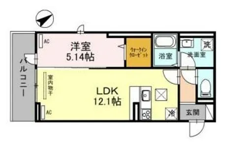 D-Place西飾磨 Blossom【2階】の間取り