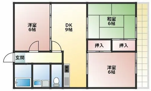 サンルミナス【306号室】の間取り
