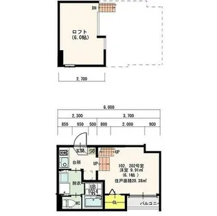 シエルマール柳ヶ枝町【1階】の間取り