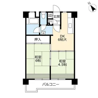 2DKの間取り画像