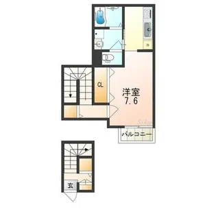 プチメゾン鳳【2階】の間取り